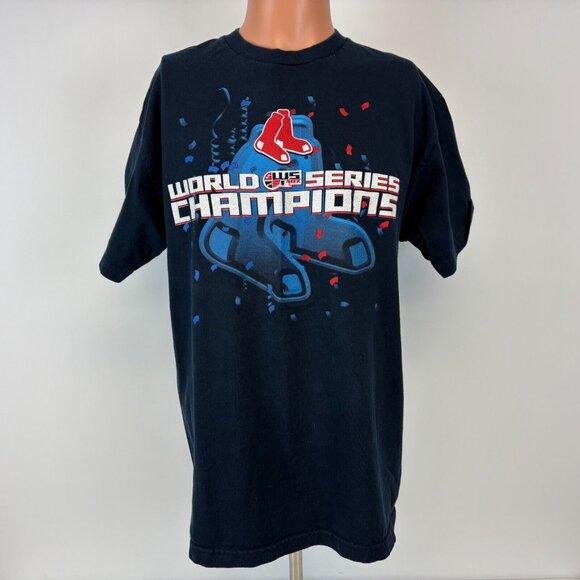 Boston Red Sox T Shirt Mens Size L MLB 2007 Word Series Champions Baseball - Picture 2 of 4